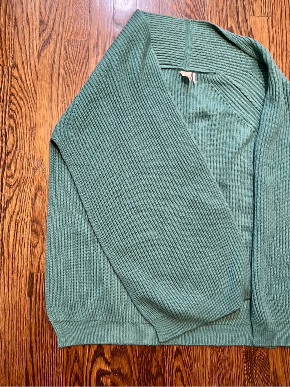 Akemi + Kin Open-Front Ribbed Knit Cape Cardigan - Picture 4 of 4